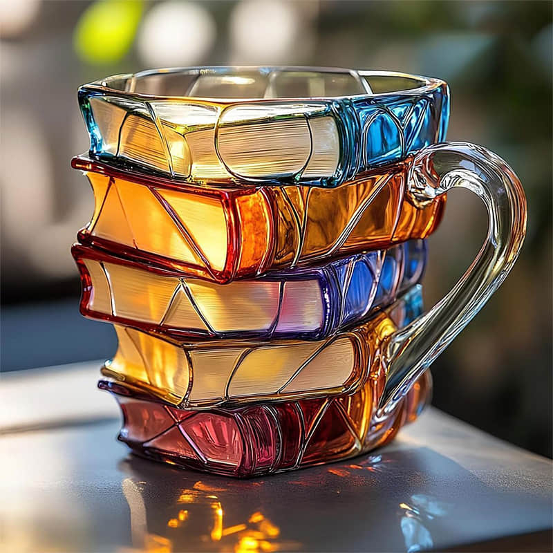 Handmade 3D Reading Happiness Mug - Original