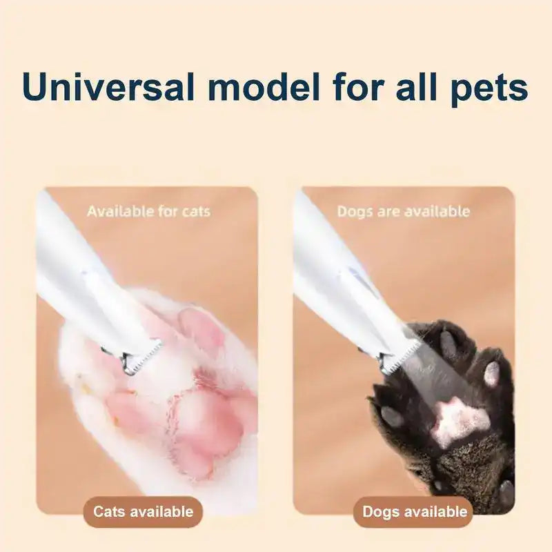 Pet Paw Trimmer – Quiet, Cordless Grooming Trimmer for Dogs & Cats