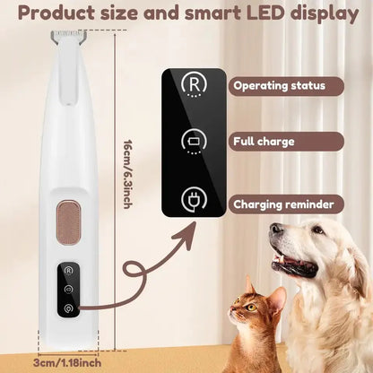 Pet Paw Trimmer – Quiet, Cordless Grooming Trimmer for Dogs & Cats
